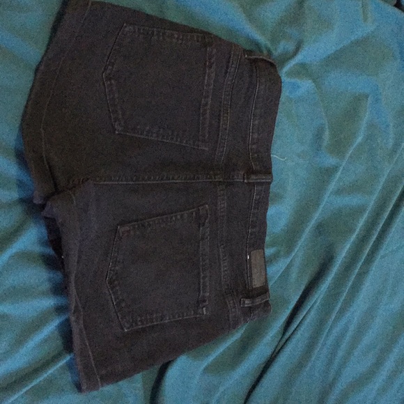 Black denim Garage shorts - Picture 2 of 2